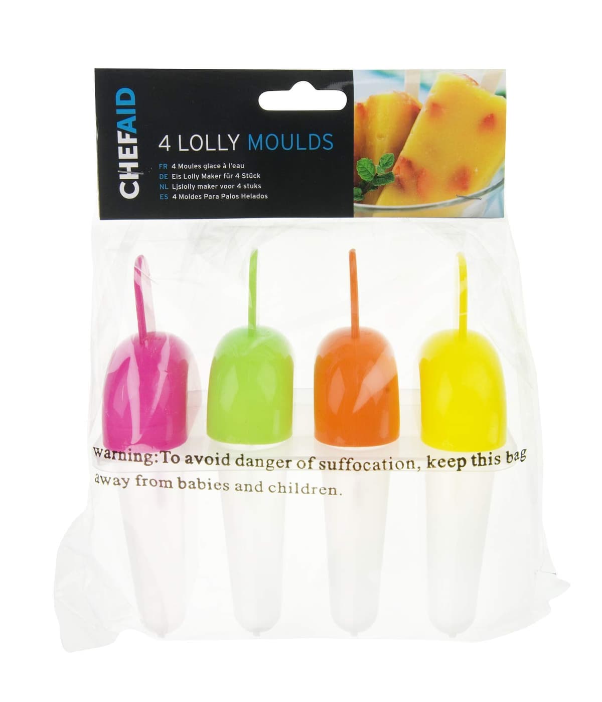 Chef Aid 4 Lolly Moulds