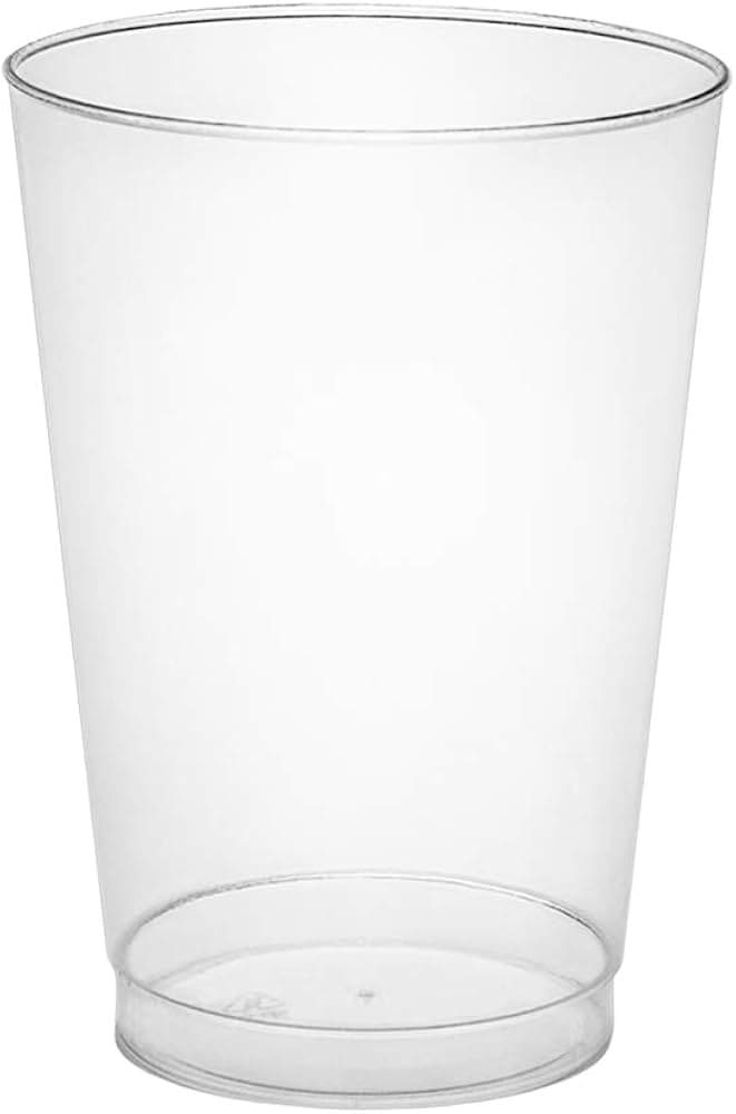 ESSENTIAL CLEAR PLASTIC 10OZ TUMBLER 20PC