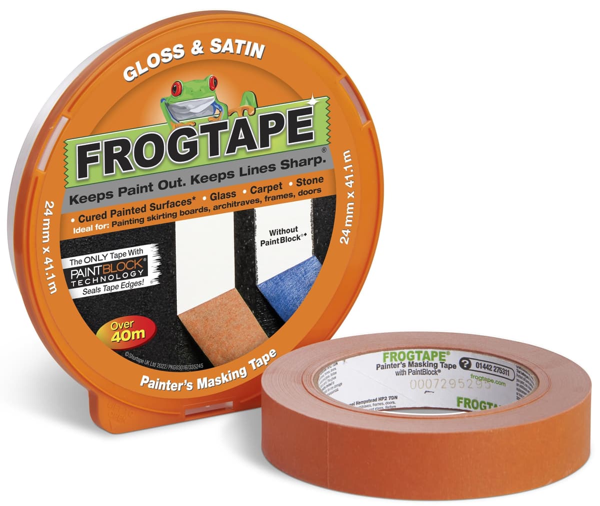 Frogtape Gloss & Satin 24mm x 41.1M Orange
