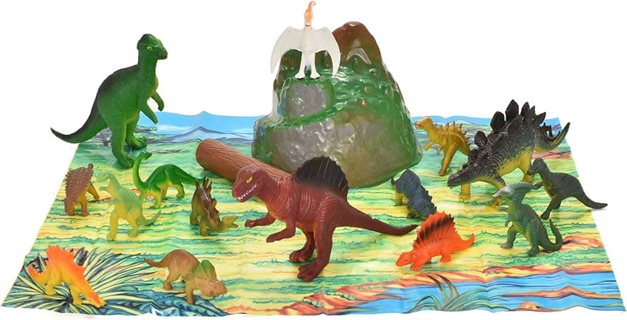 Kandy Toys 18pc Dinosaurs In Tub - Asstd.