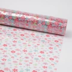 Scattered Flower Film Roll 80cm X 100m Cellophane