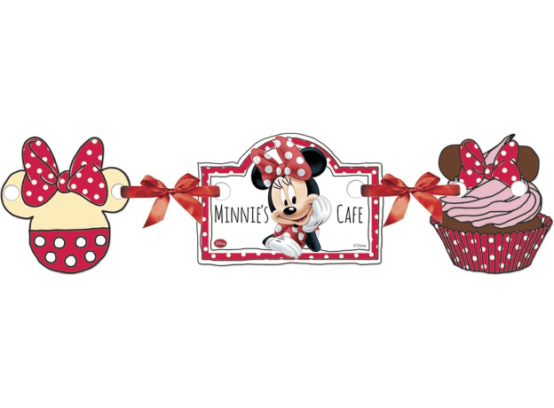 Unique Party Minnie Cafe Jointed Banner
