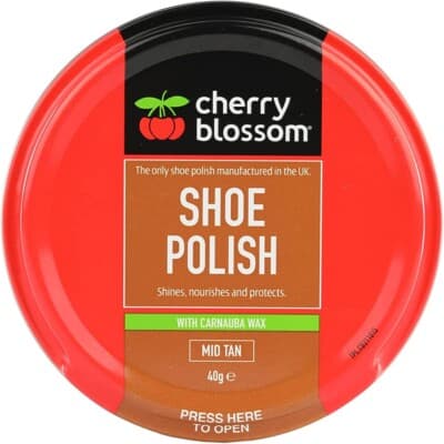 Cherry Blossom Premium Shoe Polish 50ml - Mid Brown (Mid Tan)