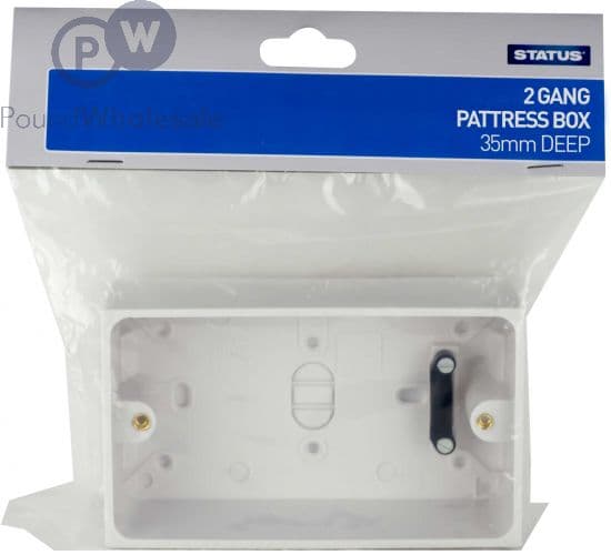 STATUS 2g Pattress Box 35mm Deep