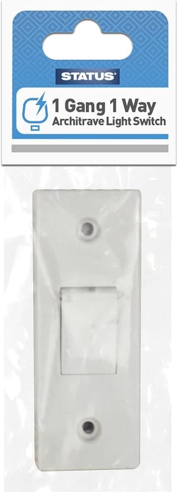 STATUS "s" 1 Gang 1 Way Architrave Light Switch