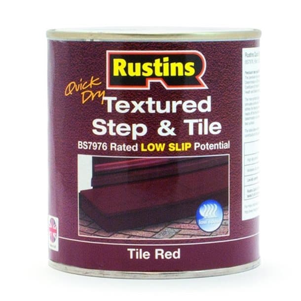 Rustins Quick Drying Textured Step & Tile Red 500ml