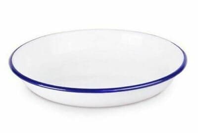Falcon Enamel White 22cm Rice & Pasta Plate