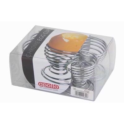 Apollo Chrome Egg Cups Set 6
