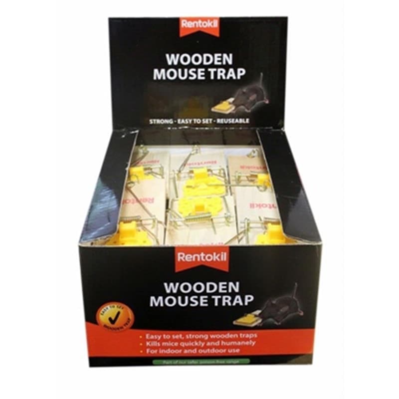 Rentokil Wooden Mouse Traps Pk30