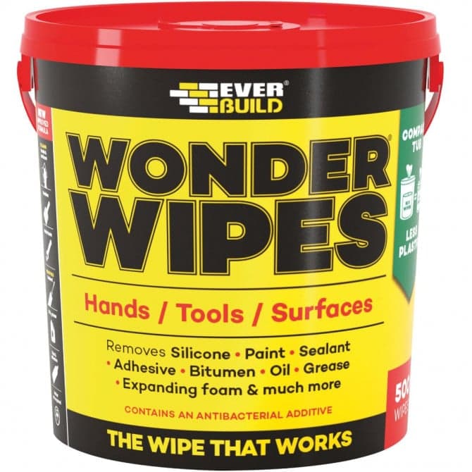 Everbuild ****monster Wonder Wipes Tub - 500 Wipes