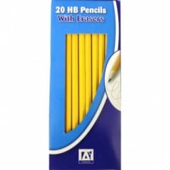 HB Pencilsx20 with Erasers (DG)