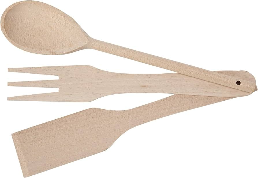Apollo Wooden Spoon Fork And Spatula Set (1685)