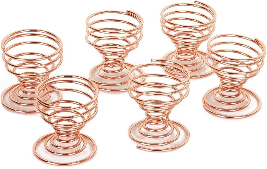 Apollo Copper Egg Cups Set of 6 Pcs