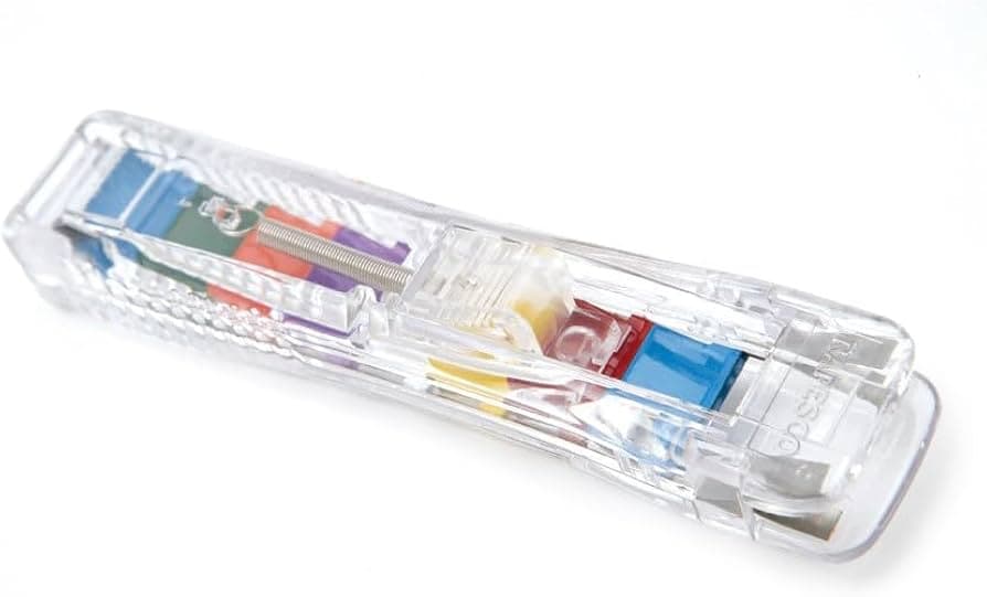 Rapesco Supaclip 40 Dispenser with 25 Multicoloured Refill Clips