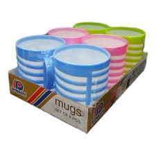 Fifty Fifty Coffee Mug Set of 6