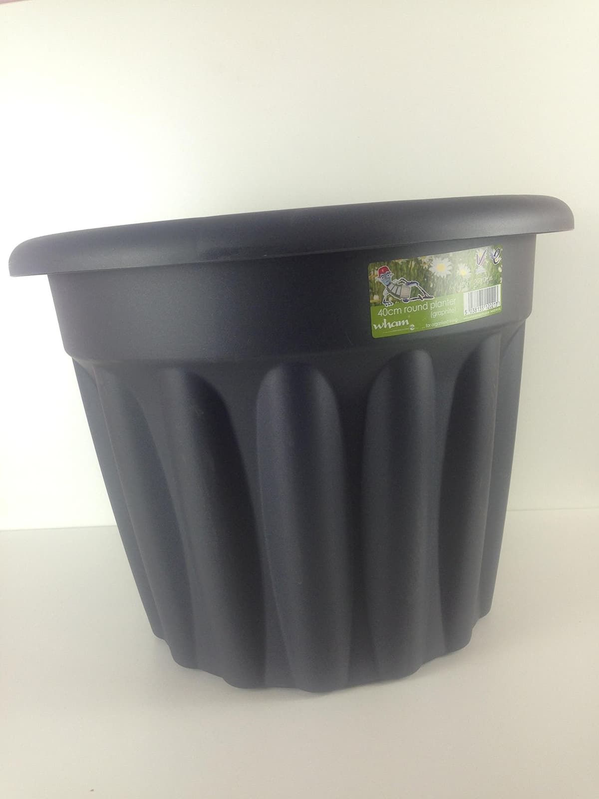 WHAM vista 40cm Round Planter Graphite