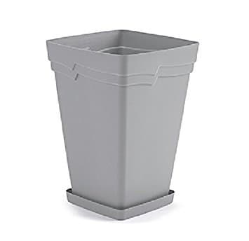 Whitefurze 29cm Tall Square Boston Planter Stone