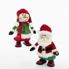30x20cm 2 Asst Santa Snowman