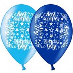 SE Birthday Boy Printed Balloons