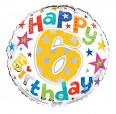 SE Age 6 Unisex Foil Balloons