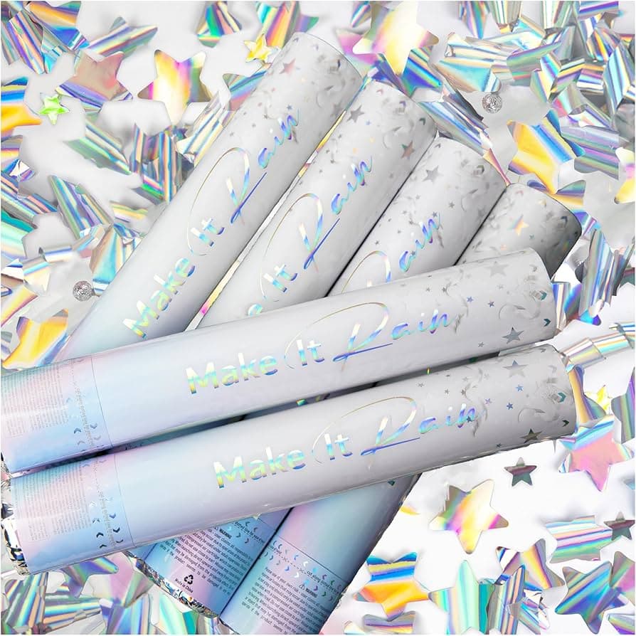 Holographic Party Poppers