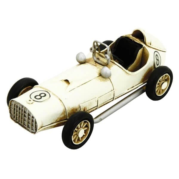 Rolson Kreation Kraft Racing Car Metal Ornament 84087