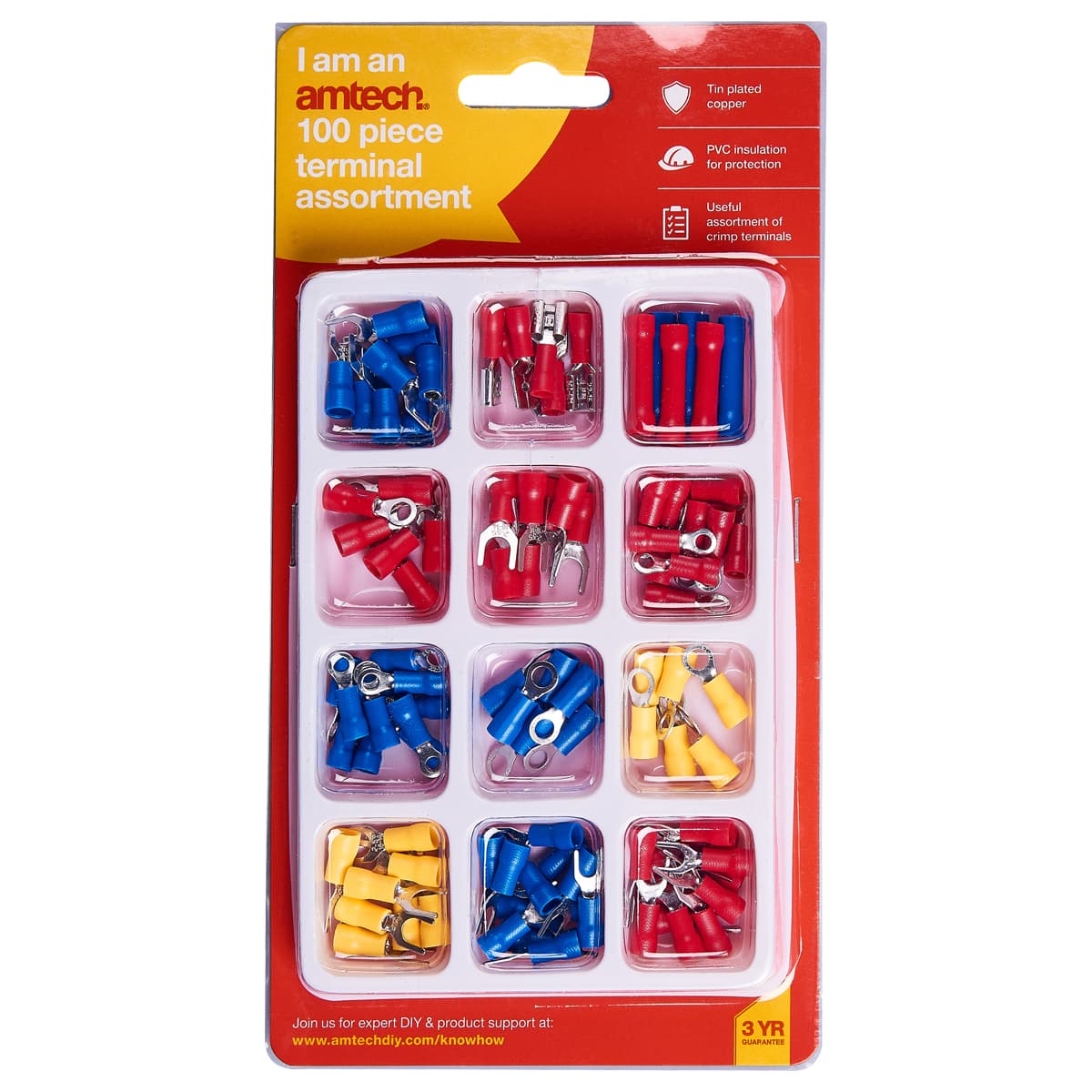 Am-Tech 100pc ASSORTED TERMINALS B3300