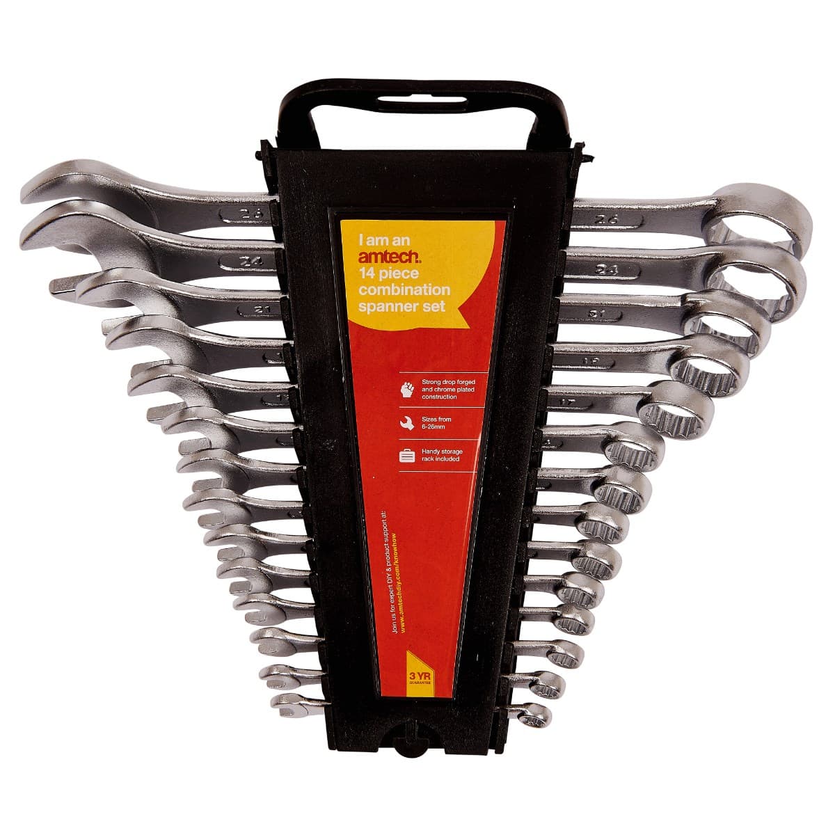 Am-Tech 14pc COMBINATION SPANNER SET K0500