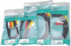 Three RCA Plugs to Three RCA Plugs Leads 1.5M
