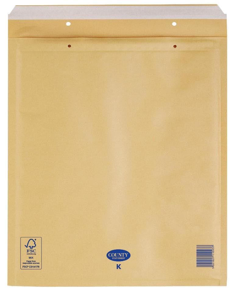 County Manilla Bubble Envelopes - K
350 X 470mm