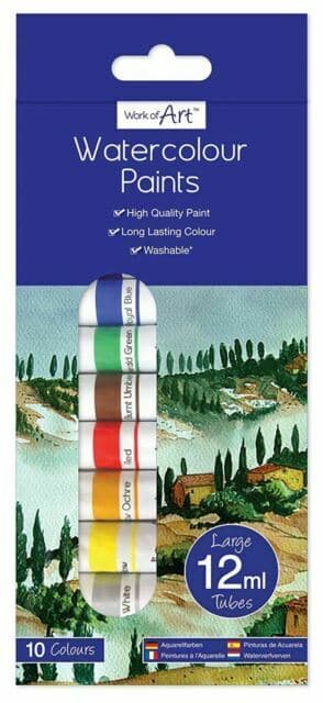 Tallon Water Colour Paints 10 x 12 ml tubes