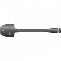 UK Plug to Figure 8 Mains Power Leads 1M