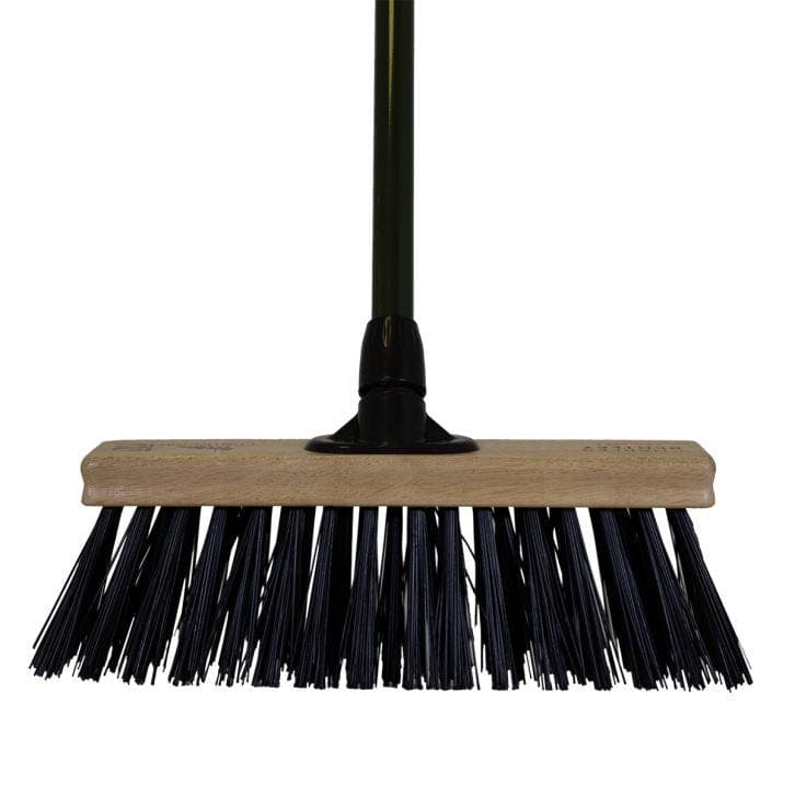 Charles Bentley 13" Stiff Black Pvc Fill Broom Head With Bracket
