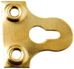 GLASS PLATE SLOTTED BRASS PLATED 50MM
