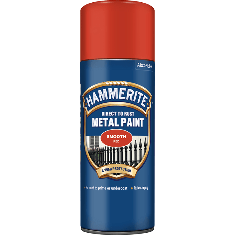Hammerite METAL PAINT SMOOTH RED AERO 400ML