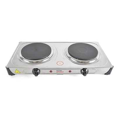LLOYTRON Kitchen Perfected 2000w Doublehotplate Stainless Steel
