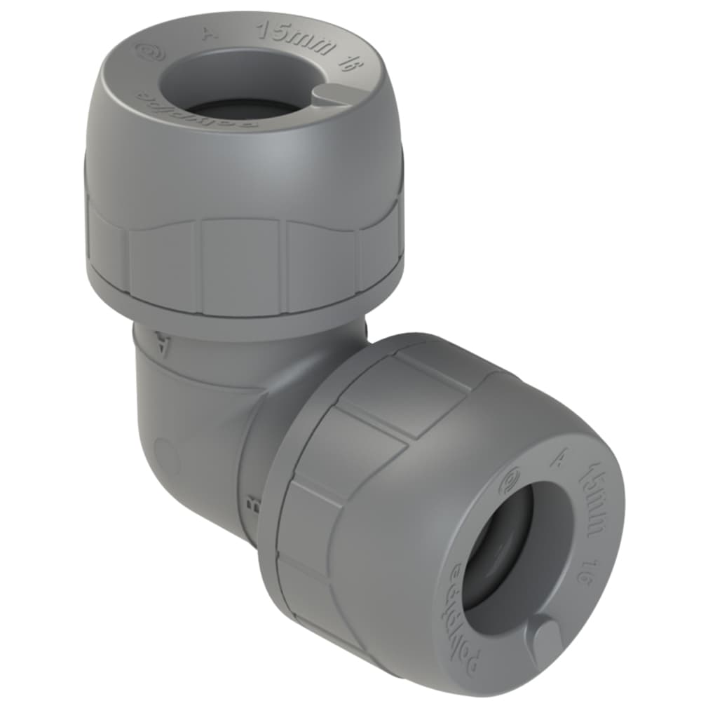 POLYPLUMB 22mm elbow PK5
