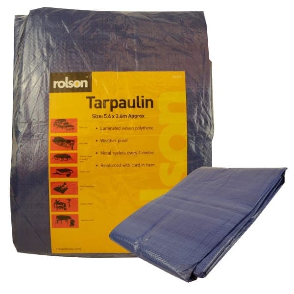 Rolson 5.4 X 3.6m Tarpaulin (18'x12') 80229