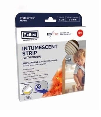 Exitex Intumescent Strip(With Brush) 5.2m