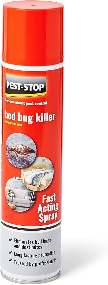 Pest Stop Bed Bug Dust Mite Crawling Insect Fast Acting Killer Spray 300ml