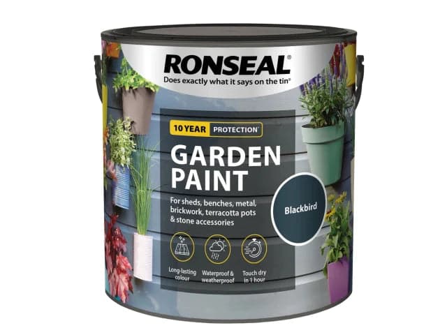 Ronseal Garden Paint Blackbird 2.5 Litre