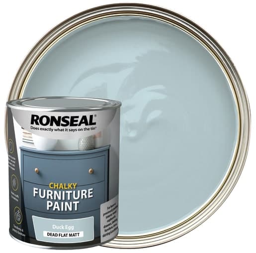 Ronseal Chalky Furniture Paint 750ml Duck Egg