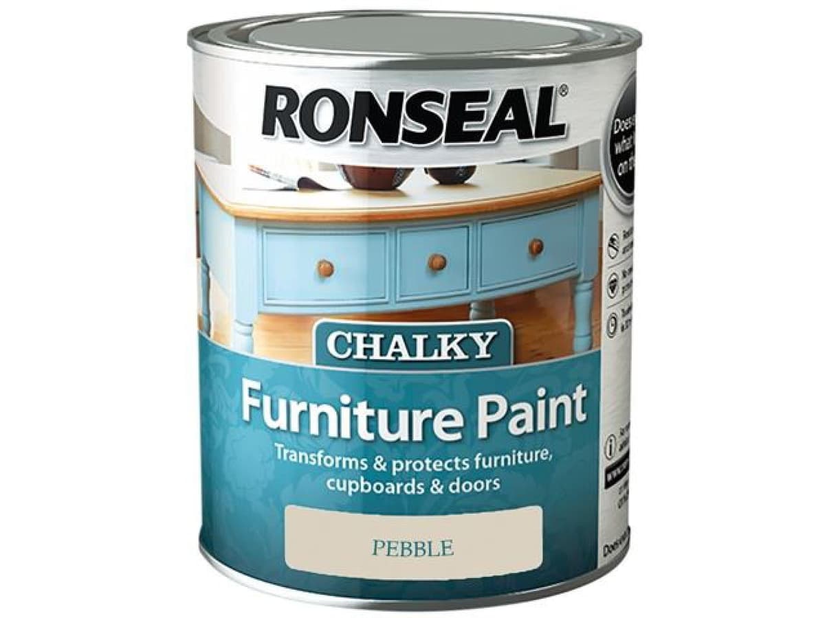 Ronseal Chalky Furniture Paint 750ml Pebble