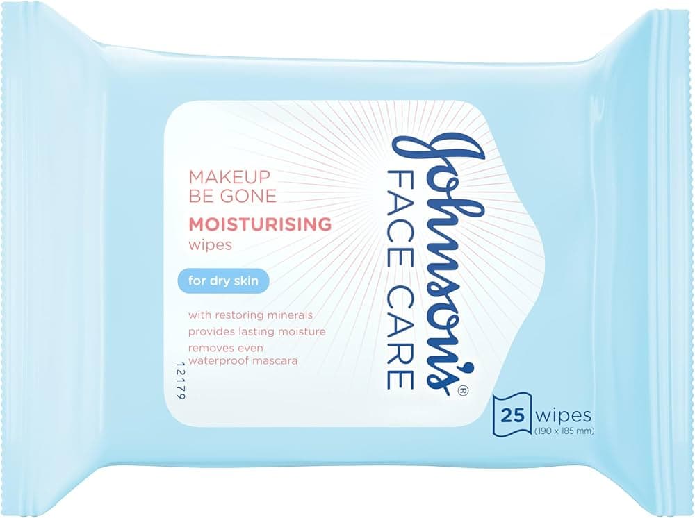 Johnson & Johnson Make Up Be Gone 25 Wipes Moisturising