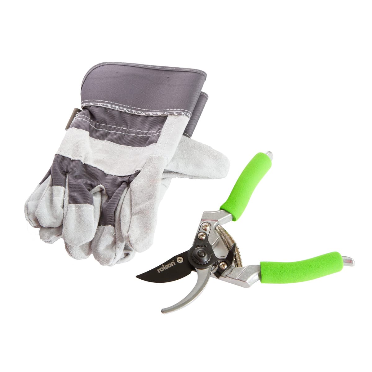 Rolson Heavy Duty Rigger Gloves & Secateur