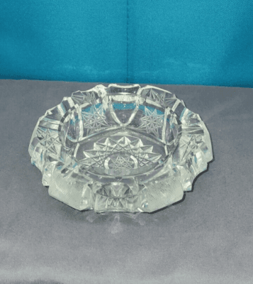ZM Sz Crystal Cut Glass Ashtray