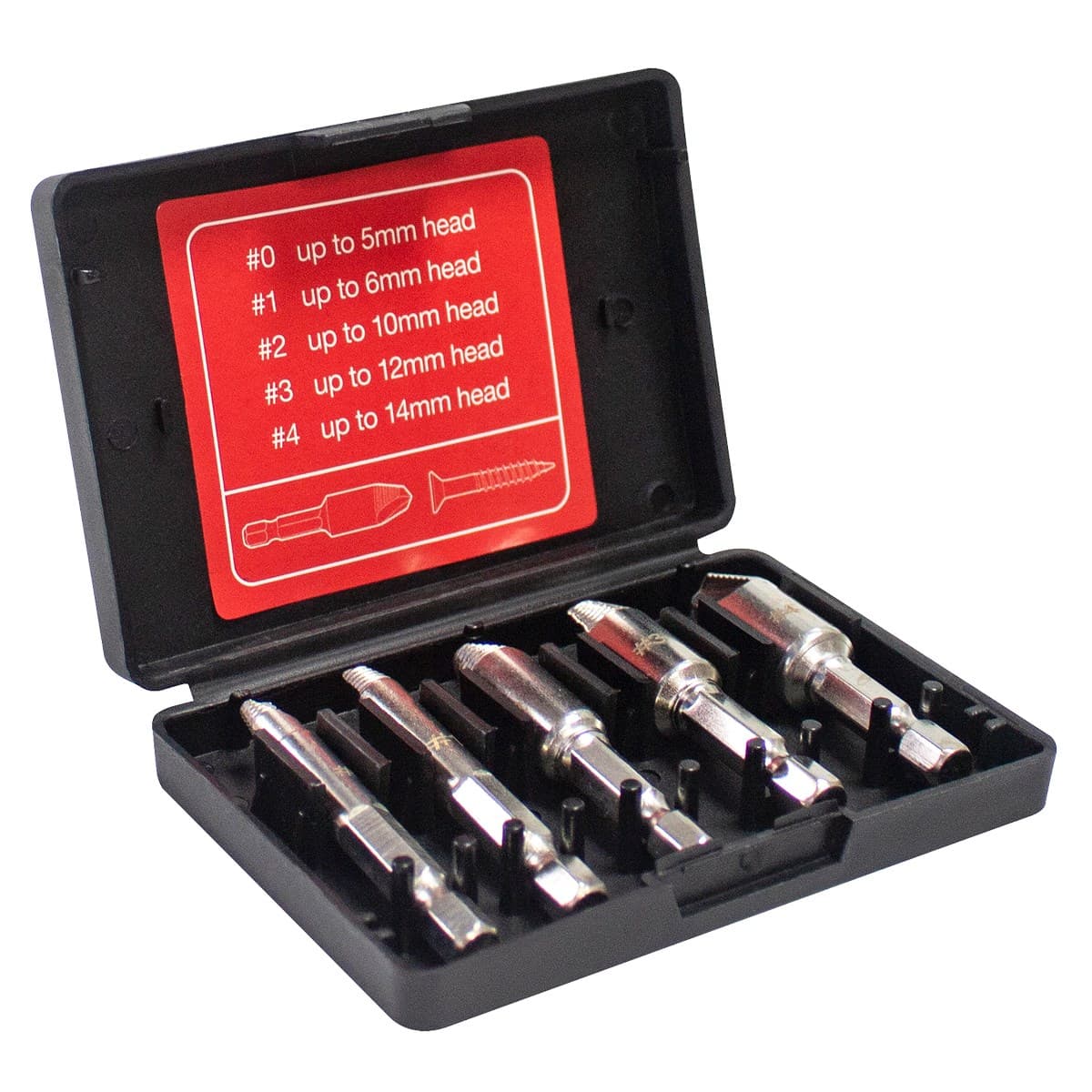 Am-Tech 5pc cross head screw remover set (S0905)