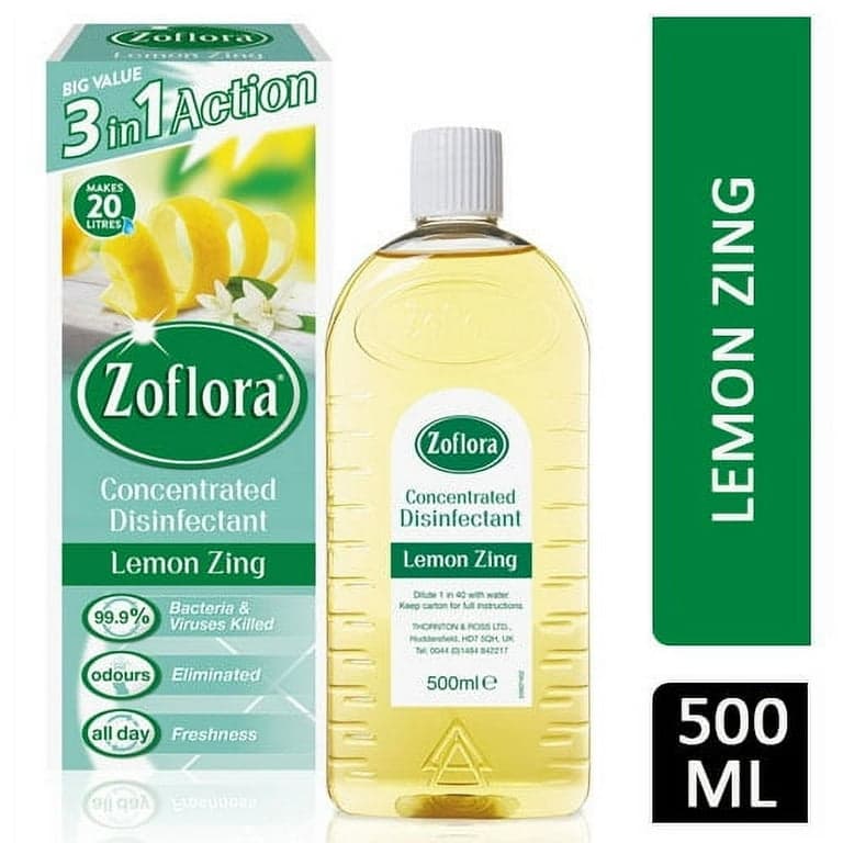 Zoflora Concentrated Disinfectant 500ml - Lemon Zing (20957)