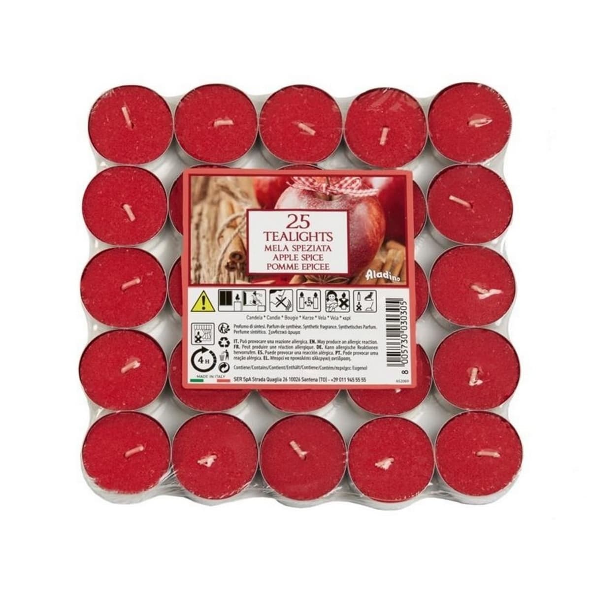Aladino APPLE Tealights x25