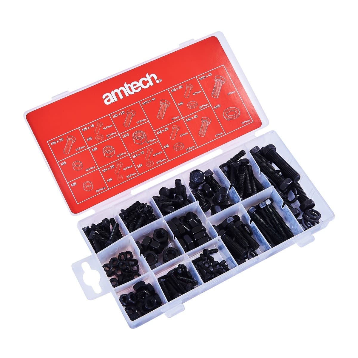 Am-tech 240Pc Metric Nut And Bolt Set